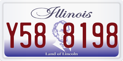 IL license plate Y588198
