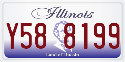 IL license plate Y588199