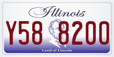 IL license plate Y588200