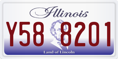 IL license plate Y588201