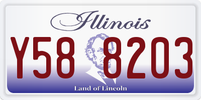 IL license plate Y588203