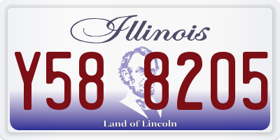 IL license plate Y588205