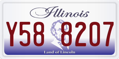 IL license plate Y588207