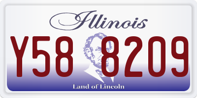 IL license plate Y588209