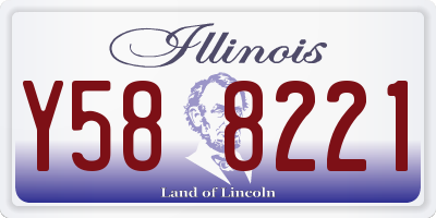 IL license plate Y588221