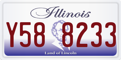 IL license plate Y588233