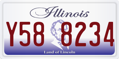 IL license plate Y588234