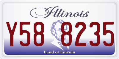 IL license plate Y588235