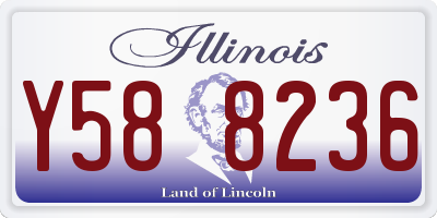 IL license plate Y588236