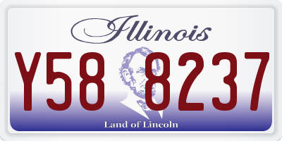 IL license plate Y588237