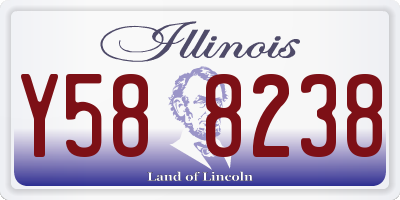 IL license plate Y588238