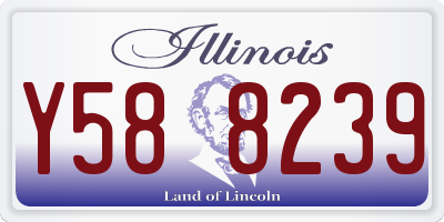 IL license plate Y588239