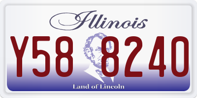 IL license plate Y588240