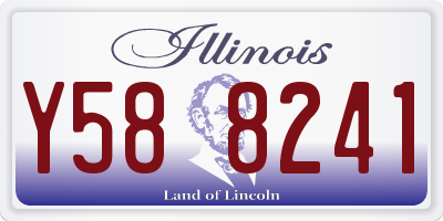IL license plate Y588241