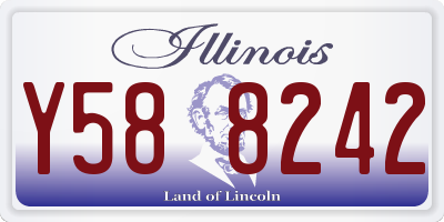 IL license plate Y588242