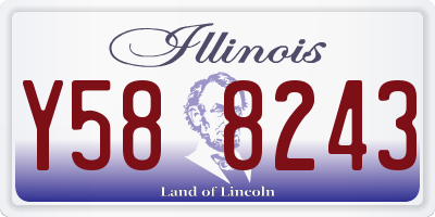 IL license plate Y588243