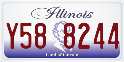 IL license plate Y588244