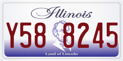 IL license plate Y588245