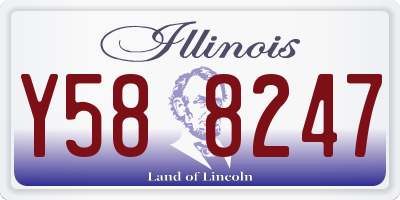 IL license plate Y588247