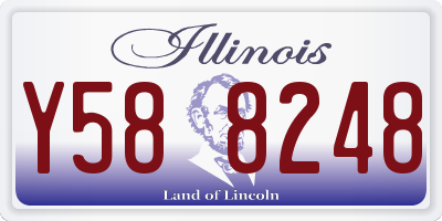IL license plate Y588248