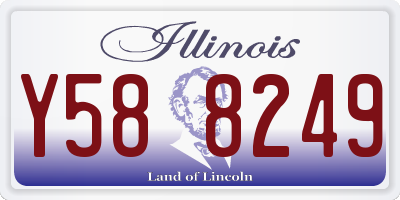 IL license plate Y588249