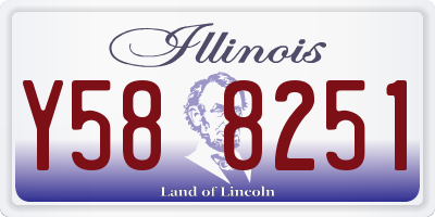 IL license plate Y588251