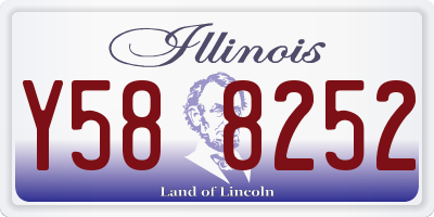 IL license plate Y588252