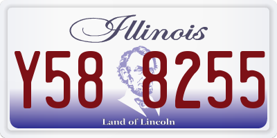 IL license plate Y588255