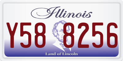 IL license plate Y588256