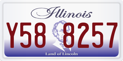 IL license plate Y588257