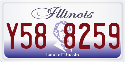 IL license plate Y588259