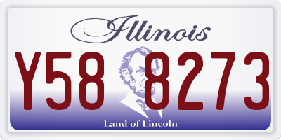 IL license plate Y588273