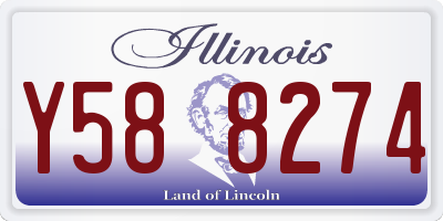 IL license plate Y588274