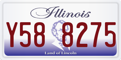 IL license plate Y588275
