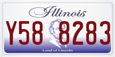 IL license plate Y588283