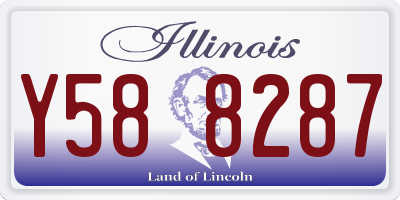 IL license plate Y588287