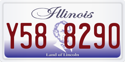 IL license plate Y588290