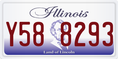 IL license plate Y588293
