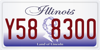 IL license plate Y588300