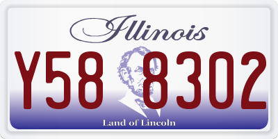 IL license plate Y588302