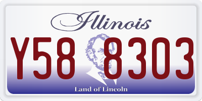 IL license plate Y588303