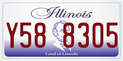 IL license plate Y588305