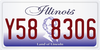 IL license plate Y588306