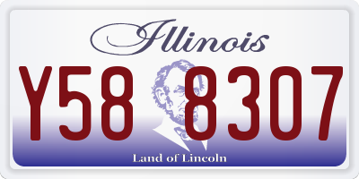IL license plate Y588307