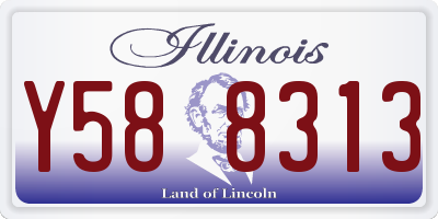 IL license plate Y588313