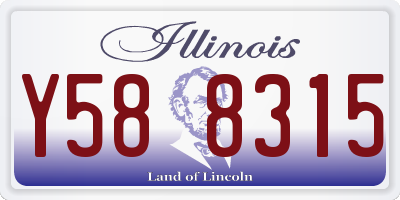 IL license plate Y588315