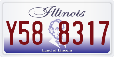IL license plate Y588317