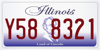 IL license plate Y588321
