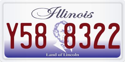 IL license plate Y588322