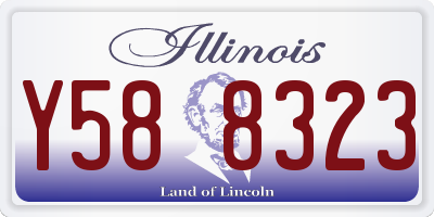 IL license plate Y588323